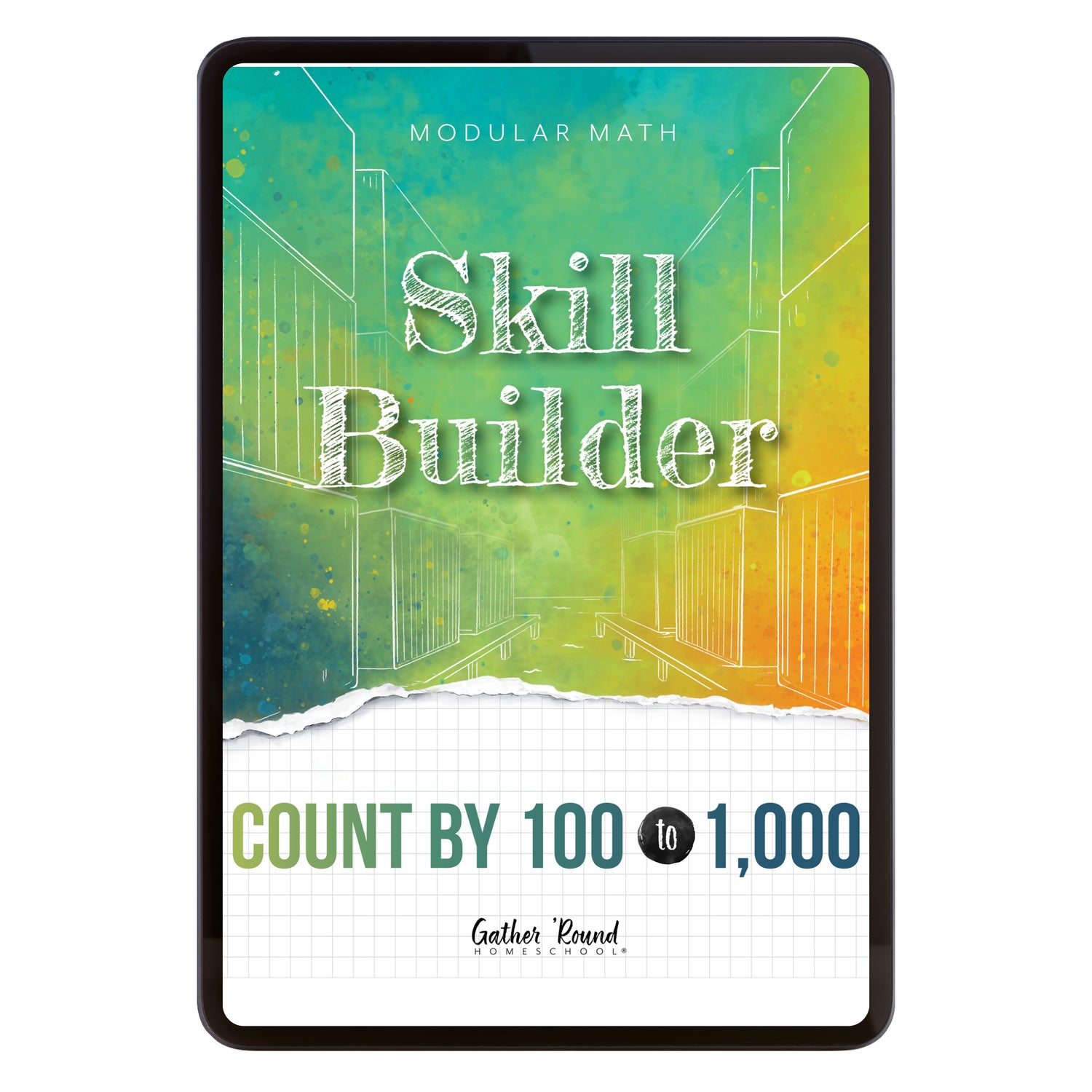 Number Sense Modular Math Step 2 digital skill builder count by 100 to 1,000