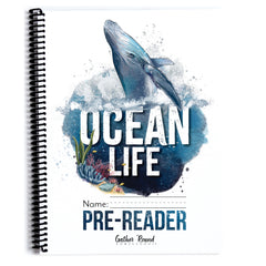 Ocean Life homeschool unit study print student workbook in pre-reader