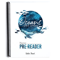 Oceans homeschool unit study print student workbook for pre-reader