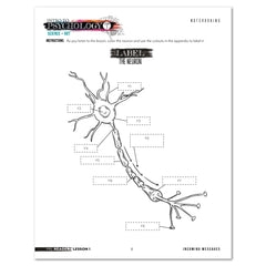 Psychology homeschool unit study print in pre-reader notebooking worksheet