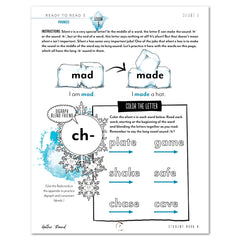 Ready to Read 3 At Ice + Snow Homeschool Unit Study Printed Student Book A Phonics Silent E