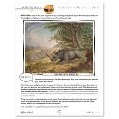 Ready to Read 4 On The Savannah Homeschool Unit Study Printed Bundle Student Book B Lesson 27 Art Picture Study