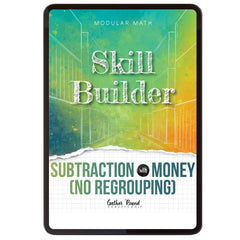 Subtraction Modular Math Step 2 digital skill builder subtraction with money (no regrouping)