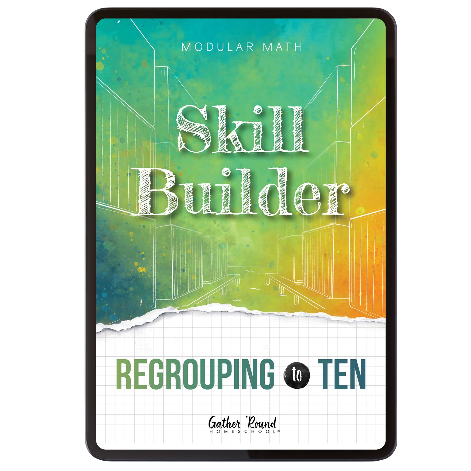 Subtraction Modular Math Step 2 digital skill builder regrouping to 10