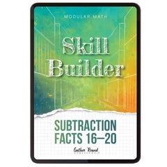 Subtraction Modular Math Step 2 digital skill builder subtraction facts 16-20