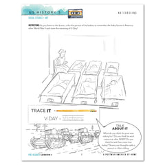 US History 5: A New Era: 1946-1975 Homeschool Unit Study Printed Pre-Reader Student Book Lesson 1 Notebooking