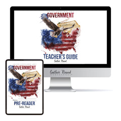 US Government Homeschool Study Unit Digital Bundle Teacher's Guide and Pre-Reader Student Book