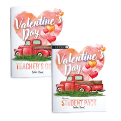 Valentine's Day Homeschool Unit Study Printed Bundle with Teacher's Guide and Level 1 Student Pack