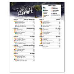 Weather + Natural Disasters Homeschool Unit Study Printed Upper Elementary Student Book Table of Contents Lesson 13-20