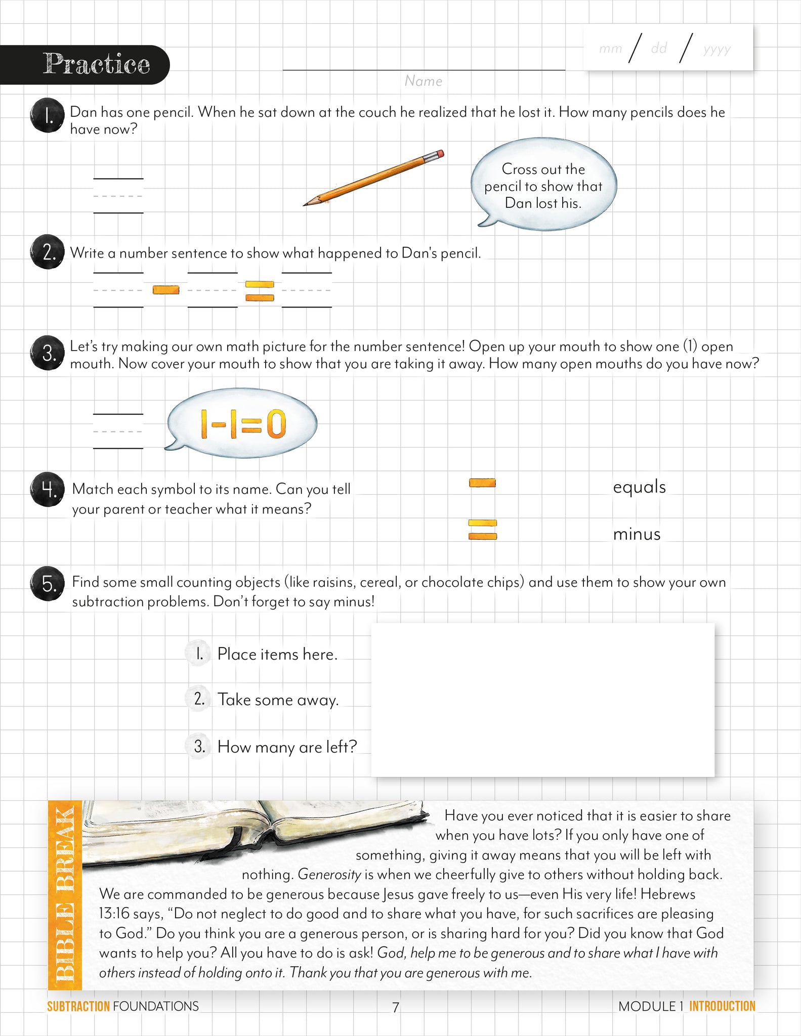 Modular Math: Subtraction – Gather 'Round Homeschool USA