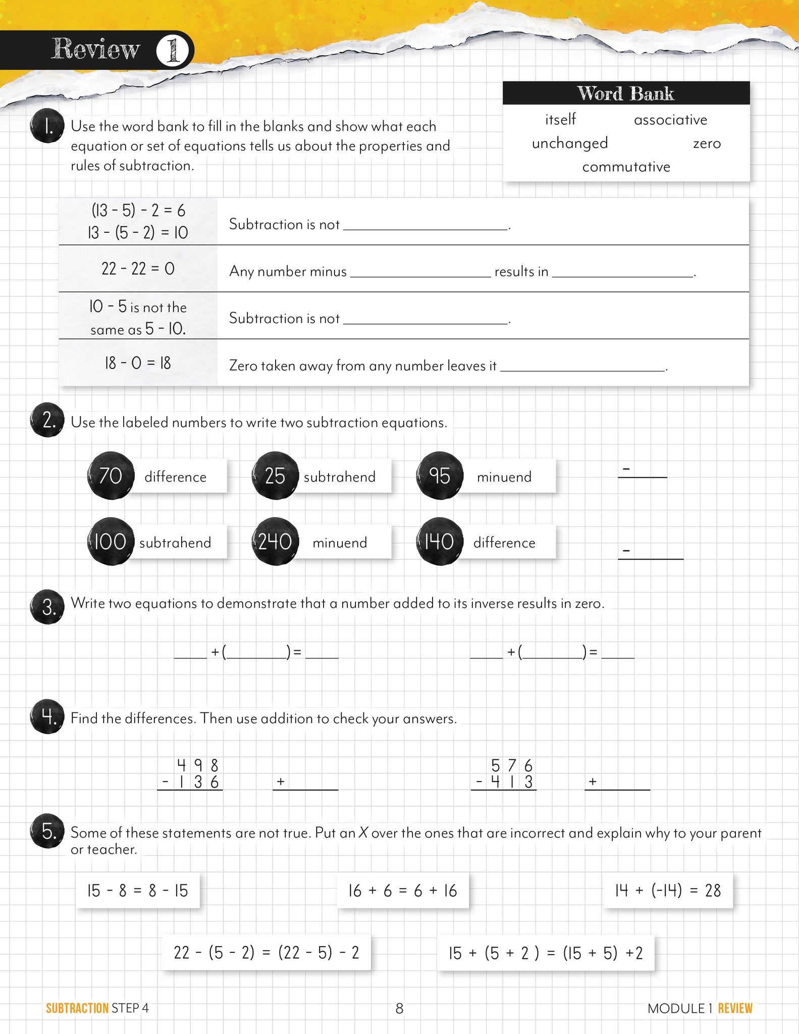 Modular Math: Subtraction – Gather 'Round Homeschool USA