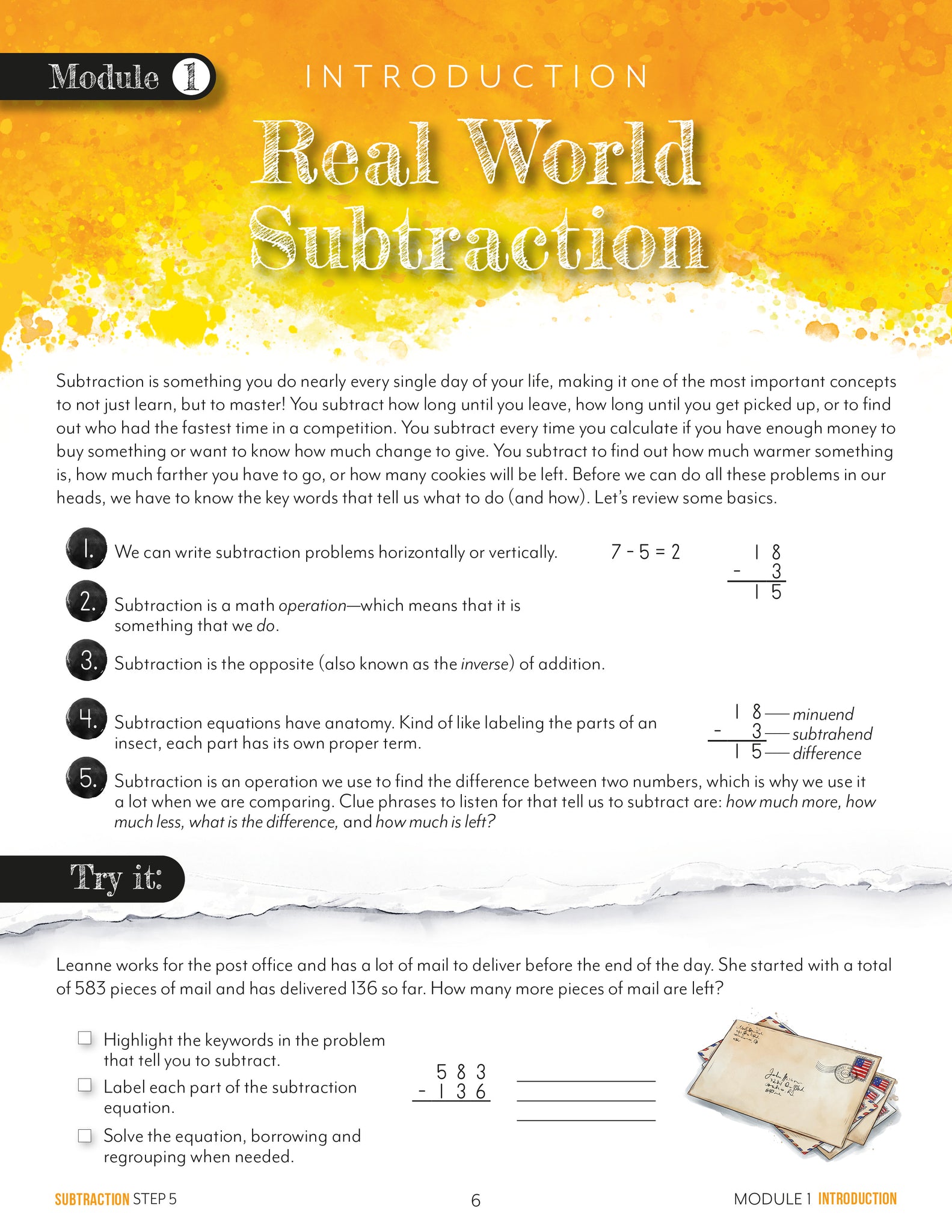 Modular Math: Subtraction – Gather 'Round Homeschool USA