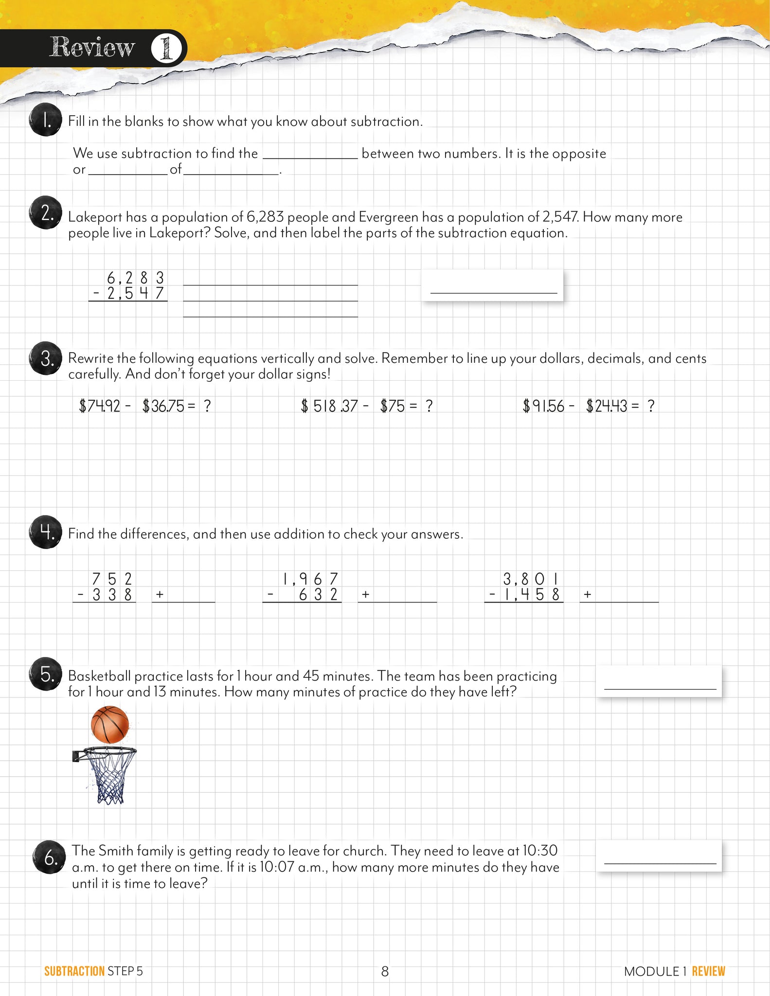Modular Math: Subtraction – Gather 'Round Homeschool USA