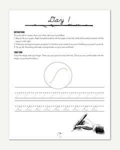 North America Birds part 1 homeschool unit study student workbook in cursive day one letter c