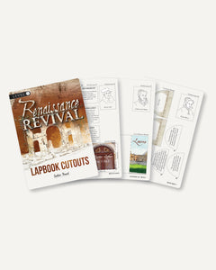 Renaissance and Revival Homeschool Unit Study Digital Bundle Lapbook Instructions Level 1 Lapbook Cutouts