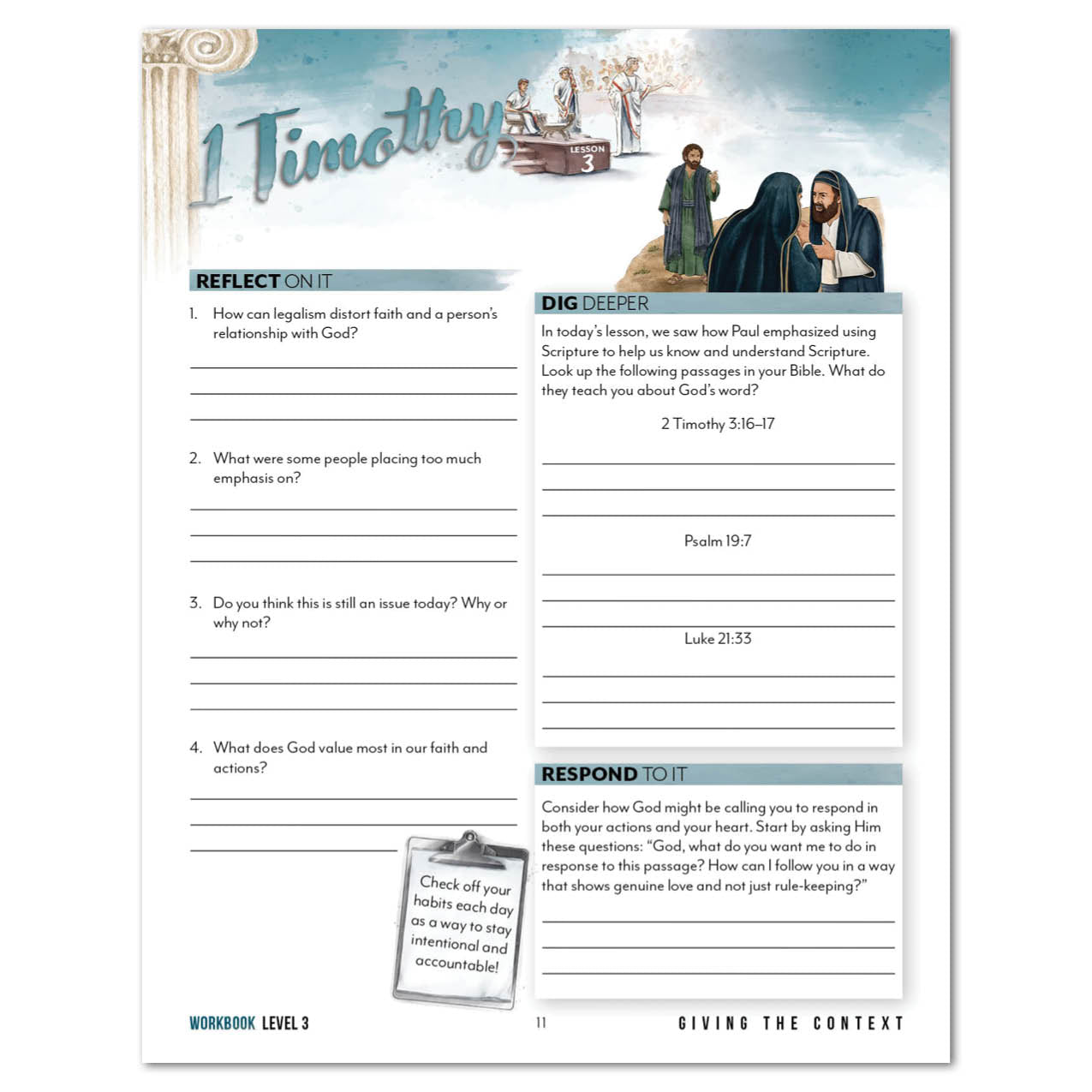 Page from student workbook with questions and text on a white background.