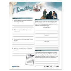 Page from student workbook with questions and text on a white background.