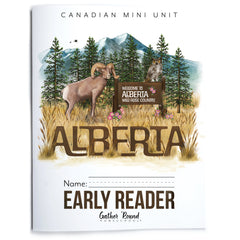 Alberta homeschool unit study early reader student printed notebook