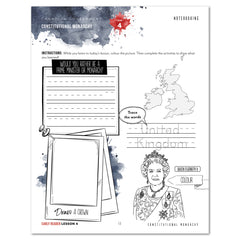Canadian Government Homeschool Unit Study Digital Early Reader Student Book Daily Lesson 4 Notebooking