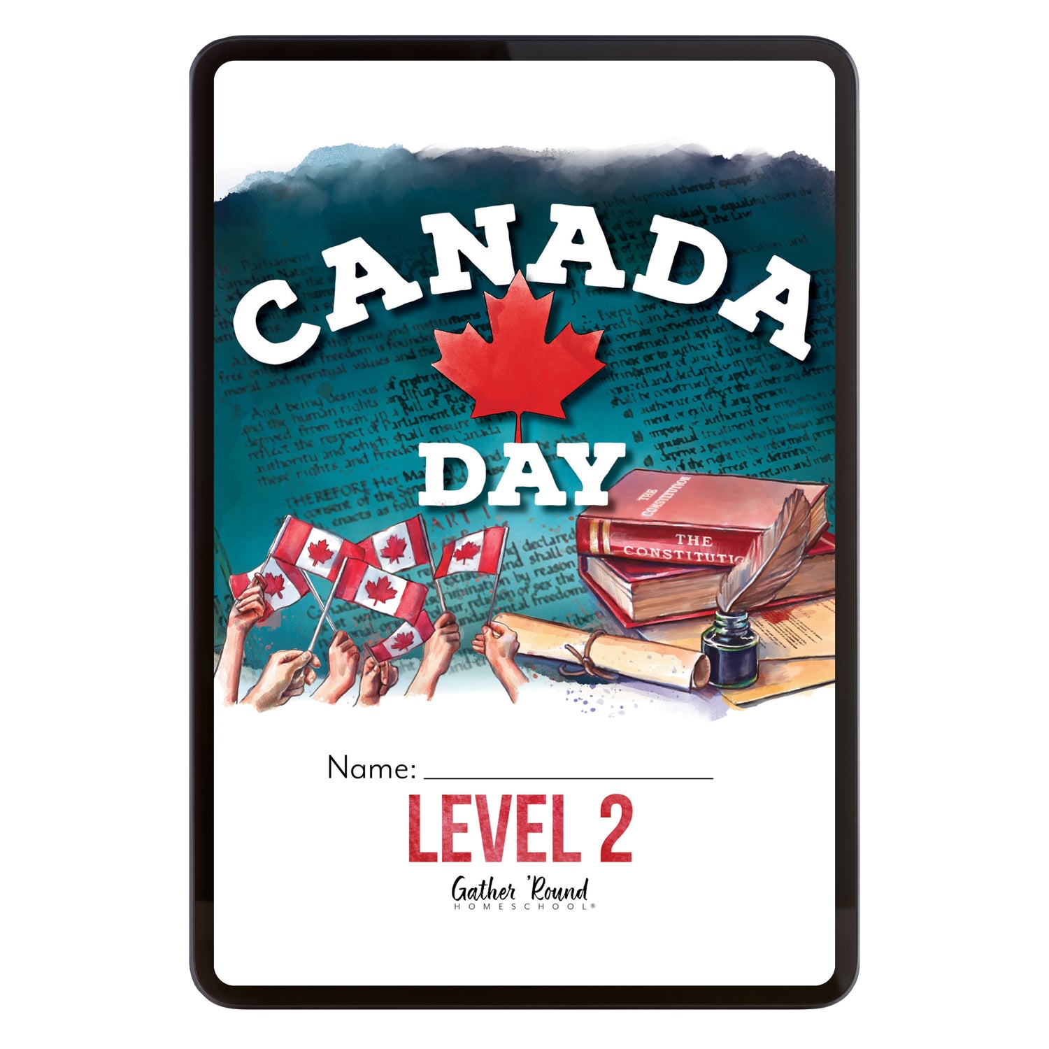 Canada Day Homeschool Unit Study Digital Level 2 Student Book