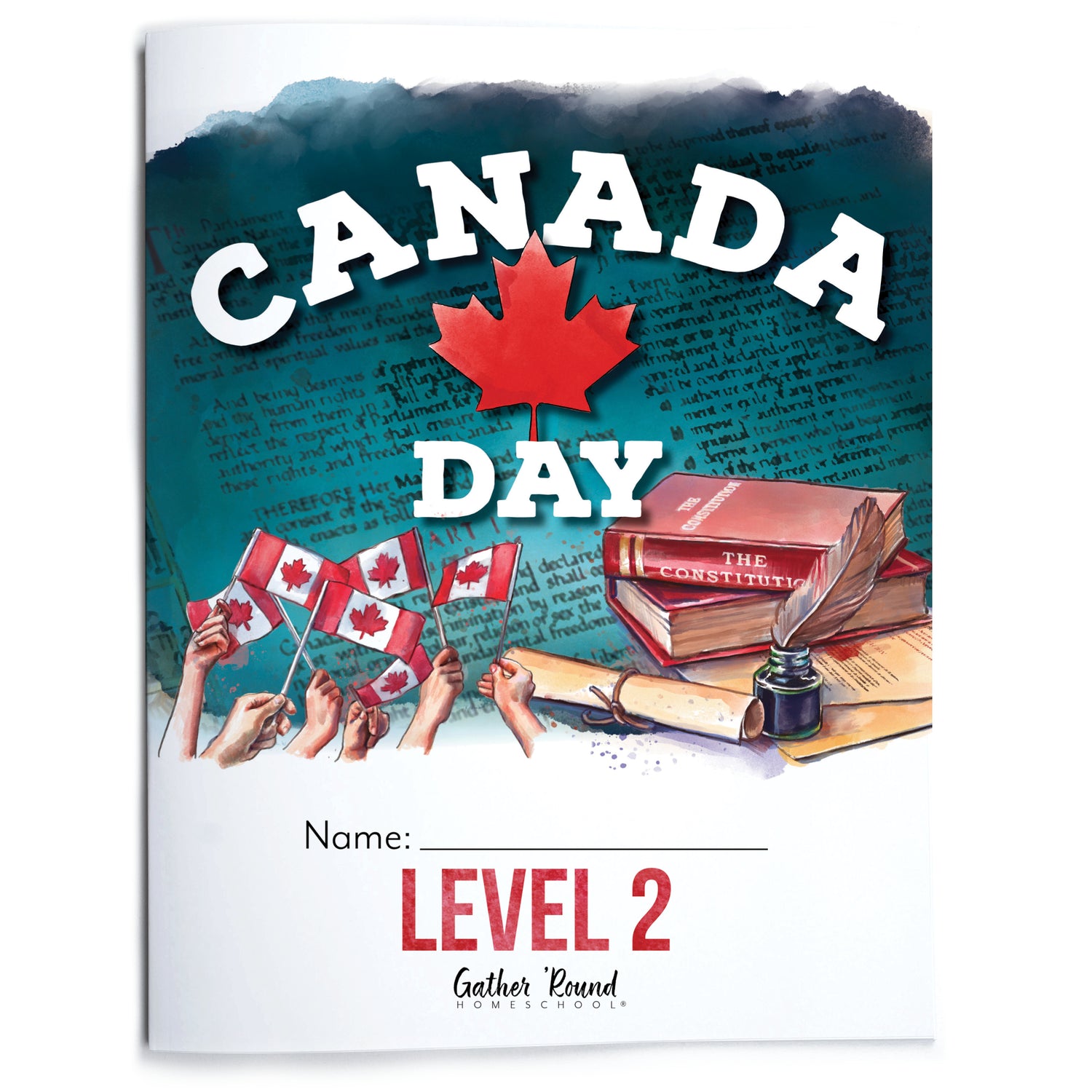 Canada Day Homeschool Unit Study Printed Level 2 Student Book 