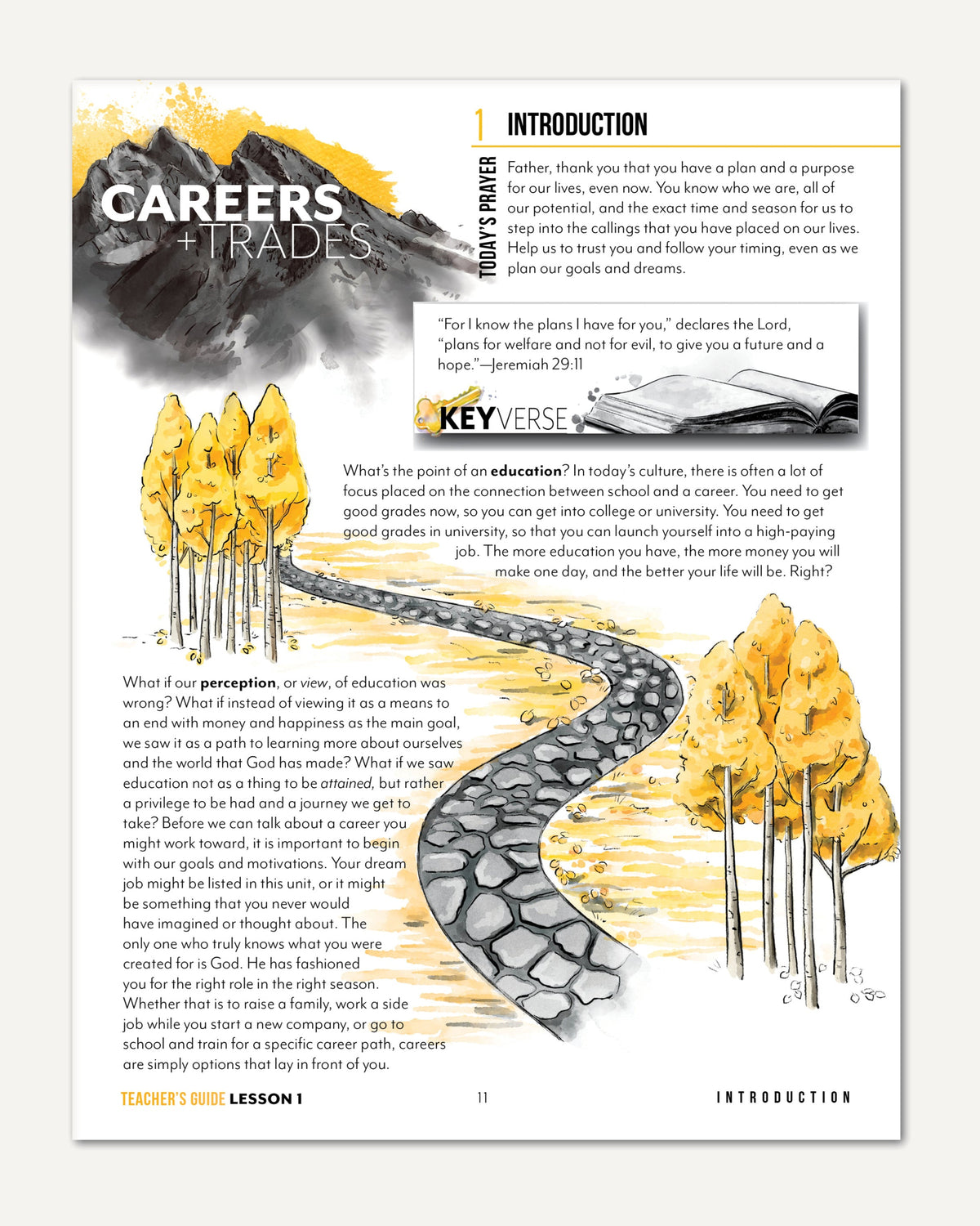 Careers + Trades Homeschool Unit Study Digital Teacher's Guide Daily Lesson 1 Part 1