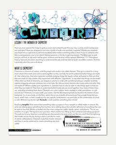 Chemistry Homeschool Unit Study Digital Teacher's Guide Lesson 1 Part 1