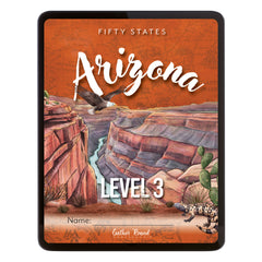 Arizona Fifty States Homeschool Unit Study Digital Student Book Level 3 Cover