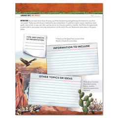 Arizona Fifty States Homeschool Unit Study Digital Student Book Page Level 3 Lesson 1