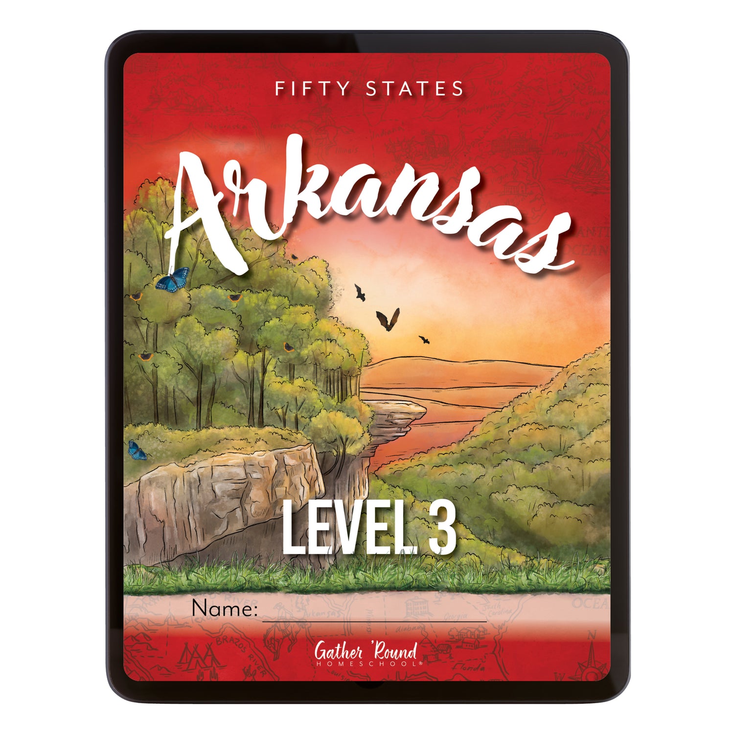 Arkansas Fifty States Homeschool Unit Study Digital Student Book Level 3 Cover