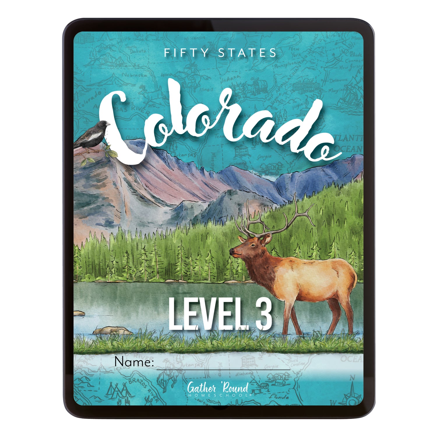 Colorado Fifty States Homeschool Unit Study Digital Student Book Level 3 Cover