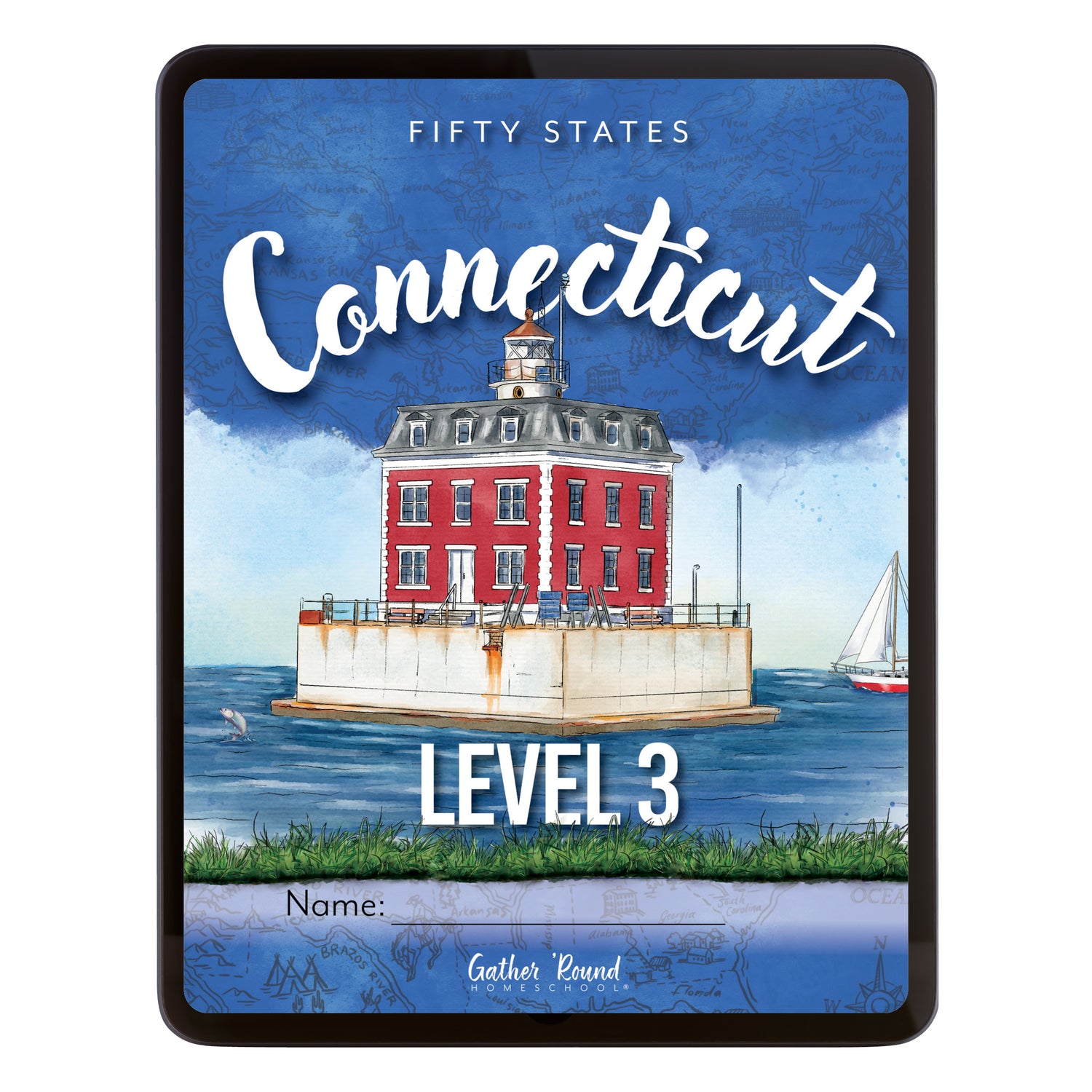 Connecticut Fifty States Homeschool Unit Study Digital Student Book Level 3 Cover