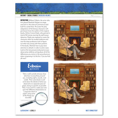 Connecticut Fifty States Homeschool Unit Study Printed Student Book Level 3 Lesson 1 Page