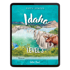 Idaho Fifty States Homeschool Unit Study Digital Student Book Level 3 Cover
