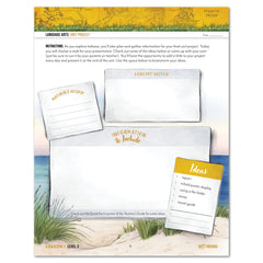 Indiana Fifty States Homeschool Unit Study Printed Student Book Level 3 Lesson 1 Page