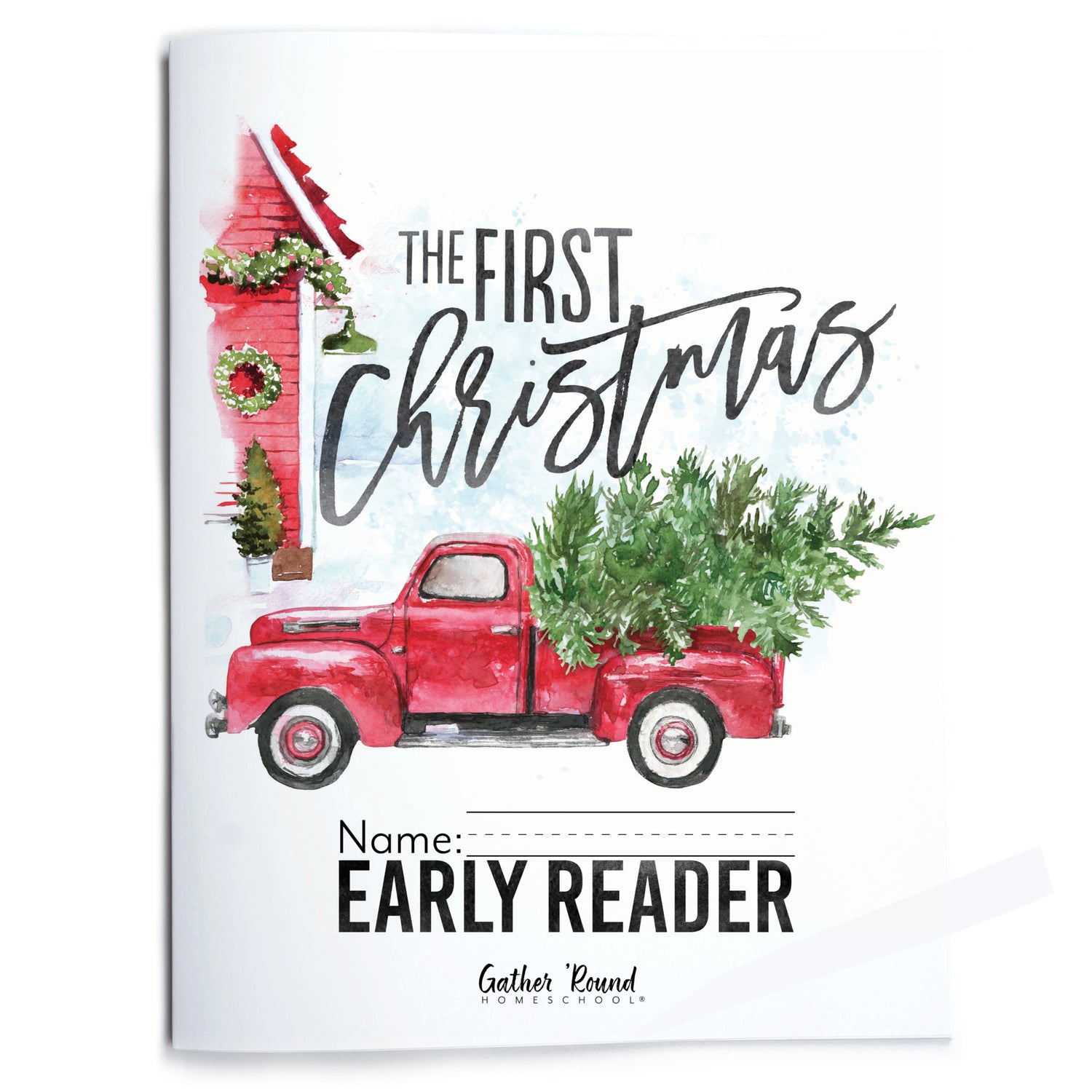 First Christmas homeschool unit study print early reader student workbook