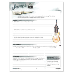Book of James Homeschool Unit Study Digital Level 3 Student Workbook Lesson 6 Temptations