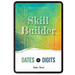 Measurement Step 3 modular math homeschool digital skill builder dates as digits