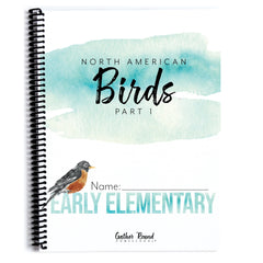 North America Birds part 1 homeschool unit study student workbook early elementary