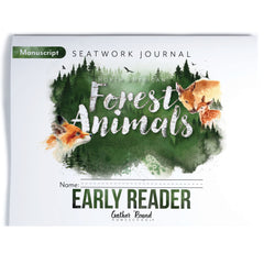 North American Forest Animals homeschool unit study print student seatwork journal in manuscript for early reader