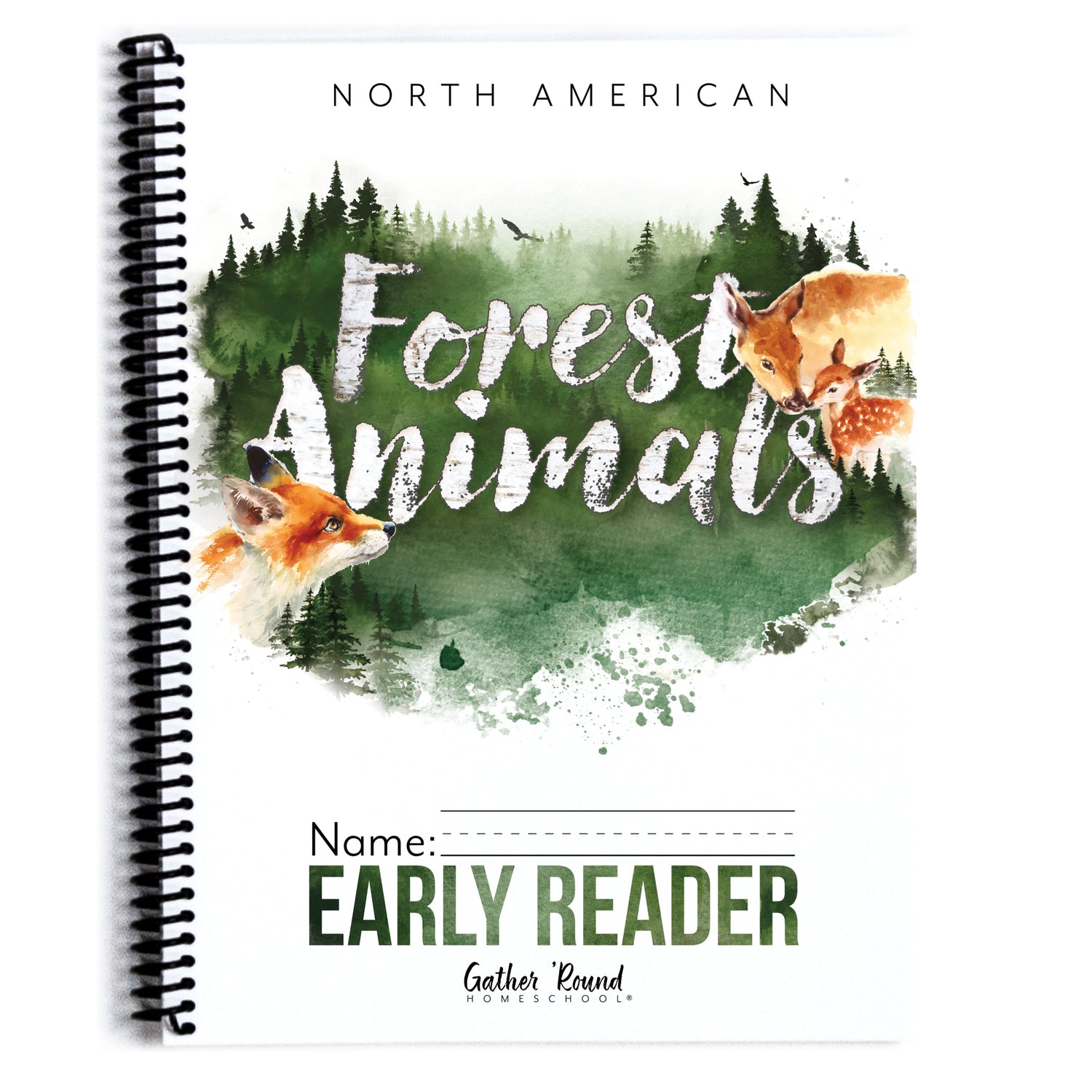 North American Forest Animals homeschool unit study print student workbook early reader 