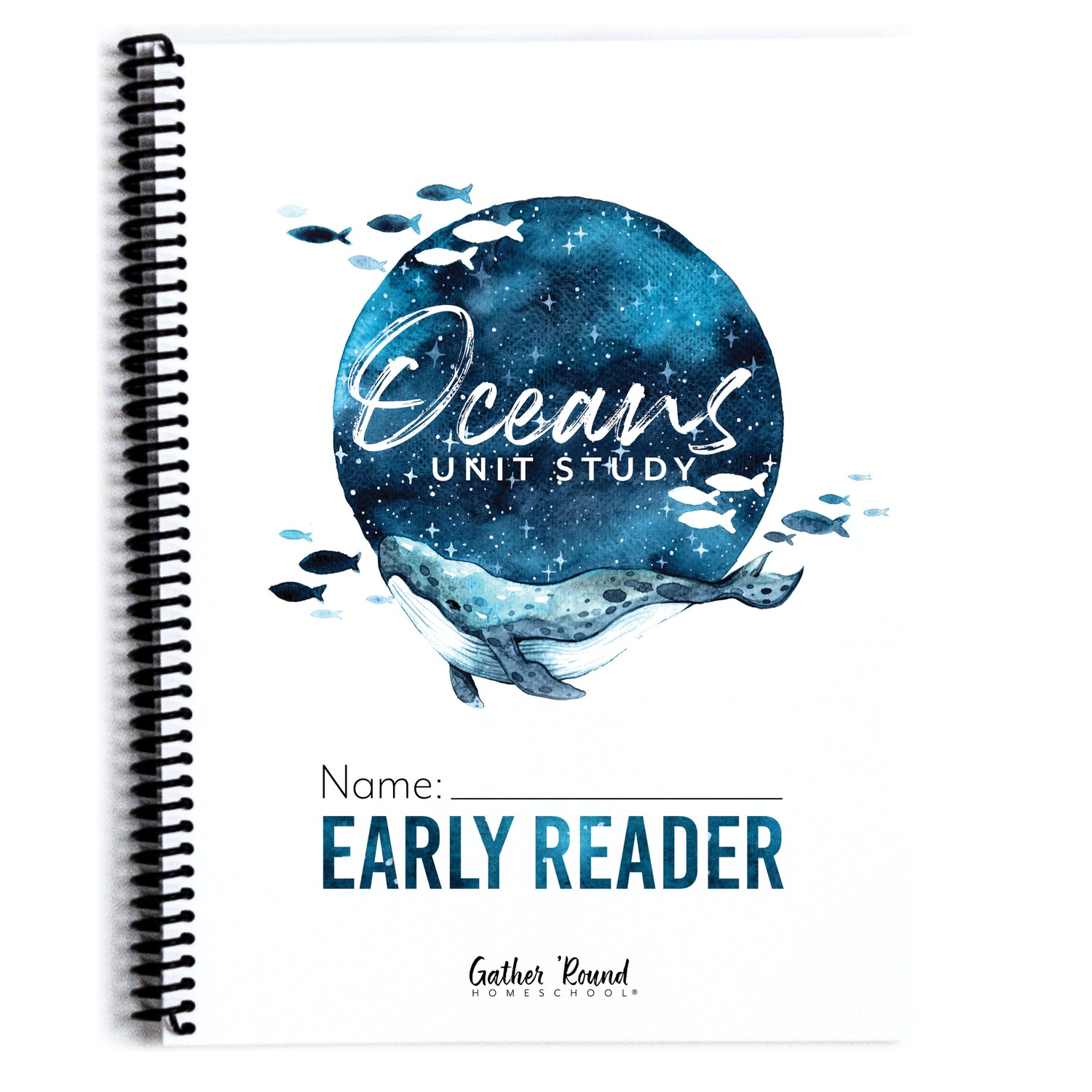 Oceans homeschool unit study print student workbook for early reader 