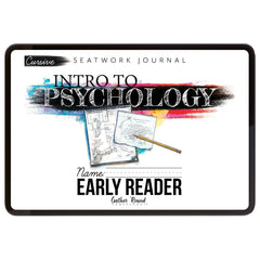 Psychology homeschool unit study digital student seatwork  journal cursive early reader 