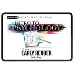 Psychology homeschool unit study digital student  seatwork  journal manuscript early reader 