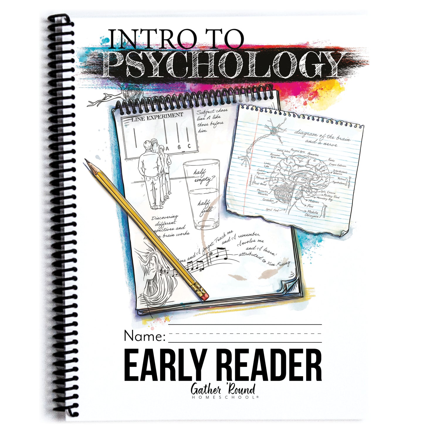 Psychology homeschool unit study print in early reader 