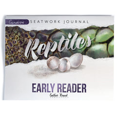 Reptiles homeschool unit study printed student seatwork journal in cursive for Early Reader 