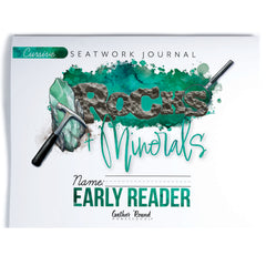 Rocks + Minerals homeschool unit study printed student  seatwork journal in cursive for Early Reader 