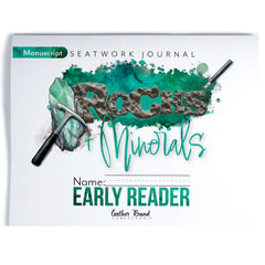 Rocks + Minerals homeschool unit study printed student seatwork journal in manuscript for Early Reader 