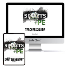 Sports + PE homeschool unit study digital student workbook Early Elementary with Teacher's Guide bundle