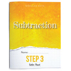 Subtraction Modular Math step 3 printed book 